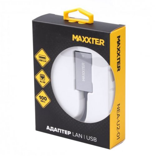 Сетевая карта Maxxter NEA-U2-01 купить в Украине: Киев, Днепр, Харьков, Одесса  | Низкая цена, отзывы, характеристики от TELEMART фото
