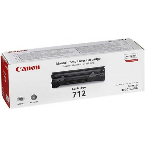 Купити Картридж Canon 712 (1870B002/18700002) Black - ціна в Києві, Львові, Вінниці, Хмельницькому, Франківську, Україні | інтернет-магазин TELEMART.UA фото