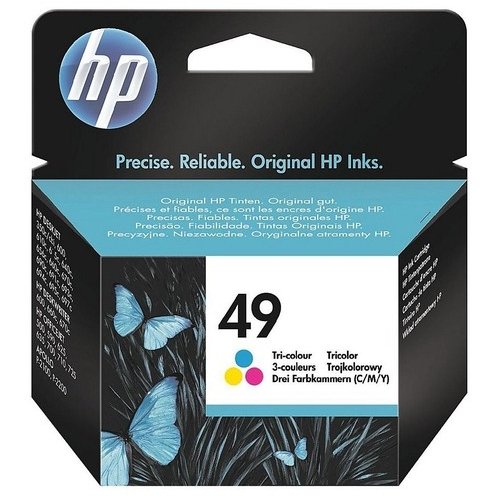 Картридж HP DJ No.49 (51649AE) CMY купити в Україні: Київ, Львів, Хмельницький, Тернопіль, Івано-Франківськ | Низька ціна, відгуки, характеристики від TELEMART фото