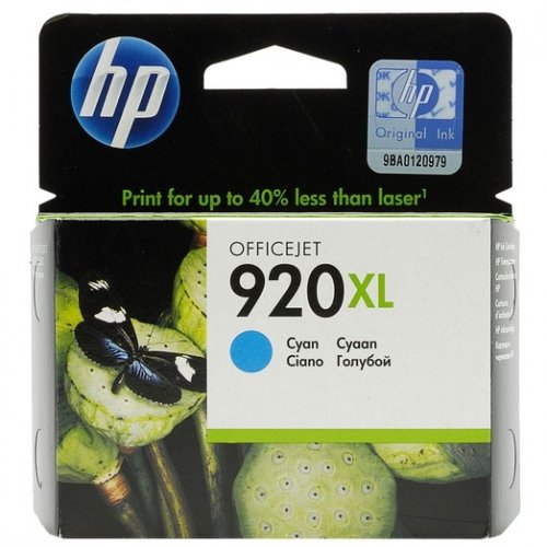 Купить Картридж HP DJ No.920XL (CD972AE) Cyan - цена в Харькове, Киеве, Днепре, Одессе
в интернет-магазине Telemart фото