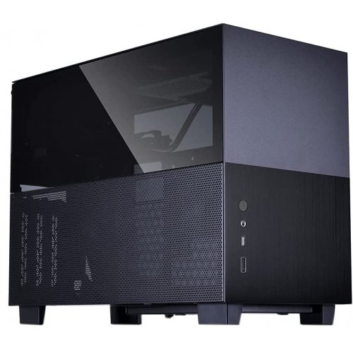 Продать Корпус Lian Li Q58.40 Tempered Glass без БП (G99.Q58X4.00) Black по Trade-In интернет-магазине Телемарт - Киев, Днепр, Украина фото