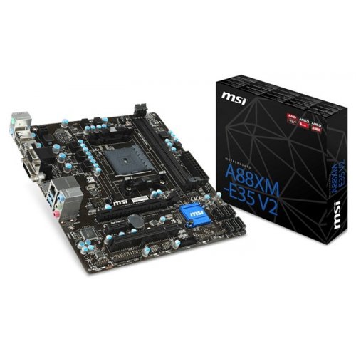 Продать Материнская плата MSI A88XM-E35 V2 (FM2+, AMD A88X) по Trade-In интернет-магазине Телемарт - Киев, Днепр, Украина фото