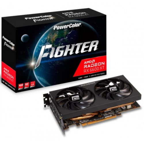 Продать Видеокарта PowerColor Radeon RX 6600XT Fighter 8192MB (AXRX 6600XT 8GBD6-3DH) по Trade-In интернет-магазине Телемарт - Киев, Днепр, Украина фото