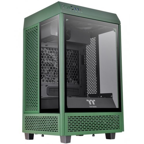 Продать Корпус Thermaltake The Tower 100 Tempered Glass без БП (CA-1R3-00SCWN-00) Racing Green по Trade-In интернет-магазине Телемарт - Киев, Днепр, Украина фото