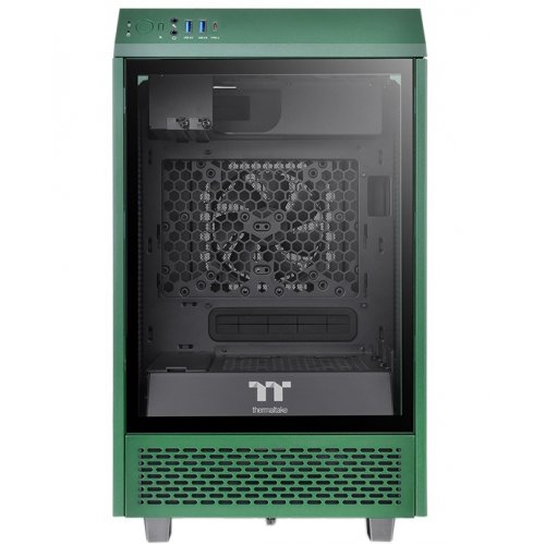 Продать Корпус Thermaltake The Tower 100 Tempered Glass без БП (CA-1R3-00SCWN-00) Racing Green по Trade-In интернет-магазине Телемарт - Киев, Днепр, Украина фото