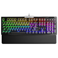 Клавиатура EVGA Z15 RGB Mechanical Hot Swappable Kailh Speed Silver (821-W1-15US-KR) Black