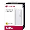 Photo SSD Drive Transcend ESD240C 3D NAND TLC 120GB USB Type-C (TS120GESD240C)