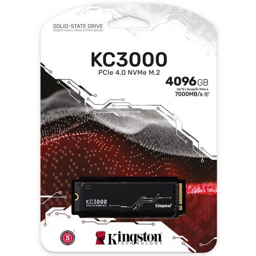 Фото SSD-диск Kingston KC3000 3D NAND TLC 4TB M.2 (2280 PCI-E) (SKC3000D/4096G)