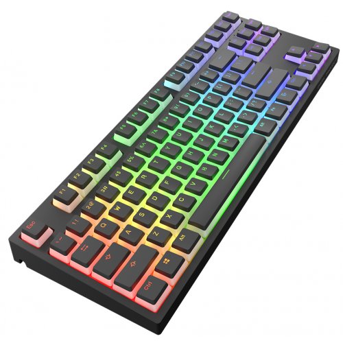 Купити Клавіатура Dark Project KD87A PBT Gateron Yellow (DPO-KD-87A-006700-GYL_KS-48) Black - ціна в Києві, Львові, Вінниці, Хмельницькому, Франківську, Україні | інтернет-магазин TELEMART.UA фото