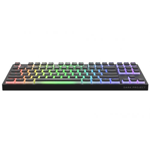 Купити Клавіатура Dark Project KD87A PBT Gateron Mechanical Teal (DP-KD-87A-006700-GTC_KS-42) Black - ціна в Києві, Львові, Вінниці, Хмельницькому, Франківську, Україні | інтернет-магазин TELEMART.UA фото