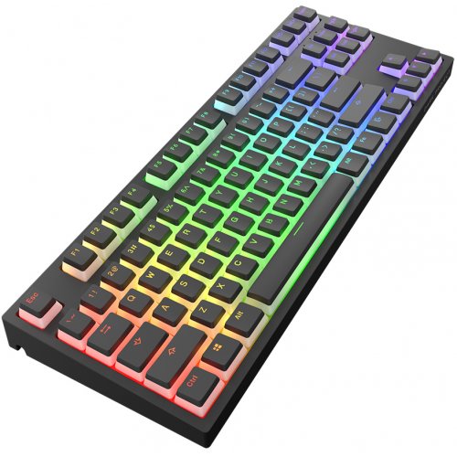 Купити Клавіатура Dark Project KD87A PBT Gateron Mechanical Teal (DP-KD-87A-006700-GTC_KS-42) Black - ціна в Києві, Львові, Вінниці, Хмельницькому, Франківську, Україні | інтернет-магазин TELEMART.UA фото