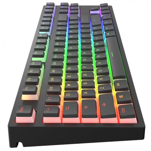 Купить Клавиатура Dark Project KD87A PBT Gateron Mechanical Teal (DP-KD-87A-006700-GTC_KS-48) Black - цена в Харькове, Киеве, Днепре, Одессе
в интернет-магазине Telemart фото