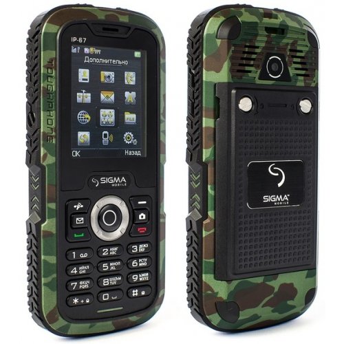Купить Мобильный телефон Sigma mobile X-treme IP67 Dual Sim Khaki - цена в Харькове, Киеве, Днепре, Одессе
в интернет-магазине Telemart фото