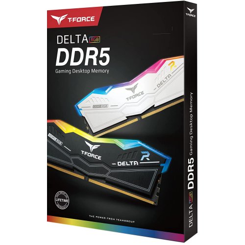 Купить ОЗУ Team DDR5 32GB (2x16GB) 6000Mhz Delta RGB Black (FF3D532G6000HC38ADC01) с проверкой совместимости: обзор, характеристики, цена в Киеве, Днепре, Одессе, Харькове, Украине | интернет-магазин TELEMART.UA фото