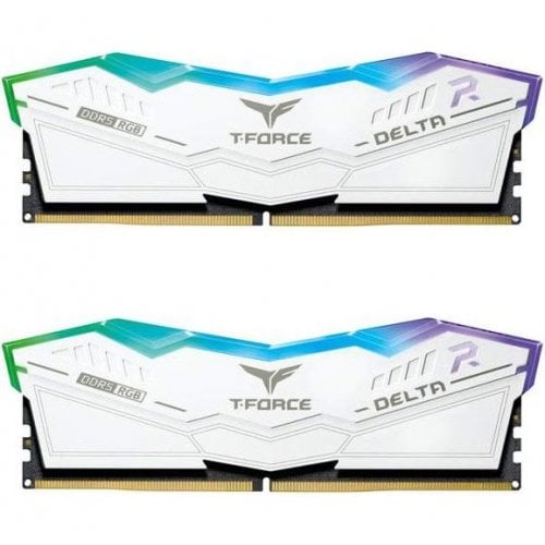 Купить ОЗУ Team DDR5 32GB (2x16GB) 6000Mhz Delta RGB White (FF4D532G6000HC38ADC01) с проверкой совместимости: обзор, характеристики, цена в Киеве, Днепре, Одессе, Харькове, Украине | интернет-магазин TELEMART.UA фото