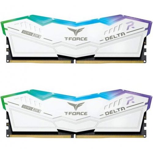 Купить ОЗУ Team DDR5 32GB (2x16GB) 6200Mhz Delta RGB White (FF4D532G6200HC38ADC01) с проверкой совместимости: обзор, характеристики, цена в Киеве, Днепре, Одессе, Харькове, Украине | интернет-магазин TELEMART.UA фото