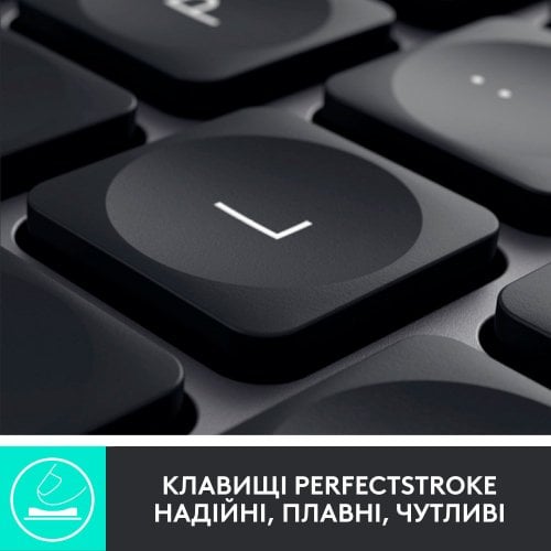 Купити Клавіатура Logitech MX Keys For Mac Wireless Illuminated (920-009558) Space Gray - ціна в Києві, Львові, Вінниці, Хмельницькому, Франківську, Україні | інтернет-магазин TELEMART.UA фото