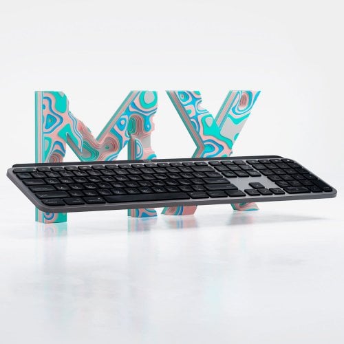 Купити Клавіатура Logitech MX Keys For Mac Wireless Illuminated (920-009558) Space Gray - ціна в Києві, Львові, Вінниці, Хмельницькому, Франківську, Україні | інтернет-магазин TELEMART.UA фото