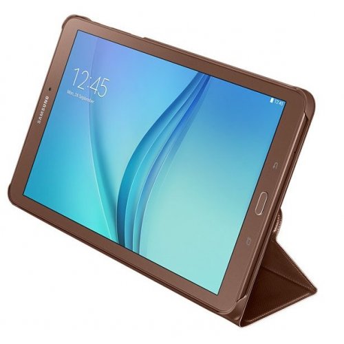 Чехол Samsung Book Cover для Galaxy Tab E 9.6 (EF-BT560BAEGRU) Gold Brown купити в Україні | Telemart фото