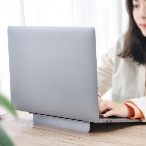 Купить Подставка для ноутбука Baseus Papery Notebook Holder (SUZC-0G) Silver - цена в Харькове, Киеве, Днепре, Одессе
в интернет-магазине Telemart фото