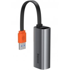 Мережева карта Baseus Steel Cannon Series USB to LAN Adapter (CAHUB-AD0G) Dark Grey