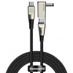Фото Кабель Baseus Flash USB Type-C to USB Type-C + DC 5А 2m (CA1T2-A01) Black