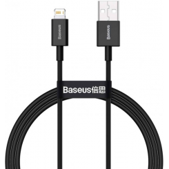 Кабель Baseus Superior Series Fast Charging Data Cable USB to Lightning 2.4A 1m (CALYS-A01) Black