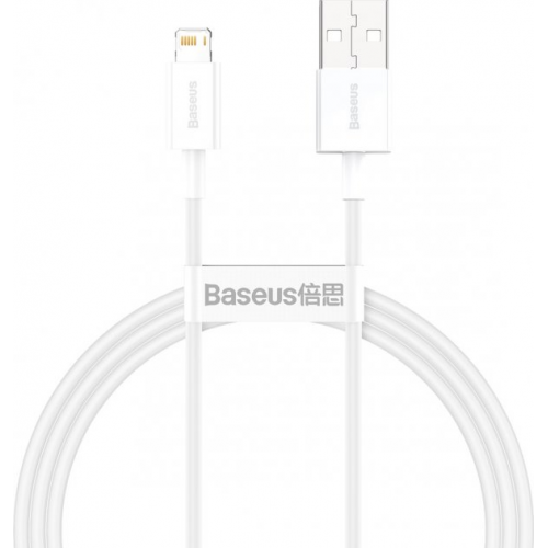 Купить Кабель Baseus Superior Series Fast Charging Data Cable USB to Lightning 2.4A 1m (CALYS-A02) White - цена в Харькове, Киеве, Днепре, Одессе
в интернет-магазине Telemart фото