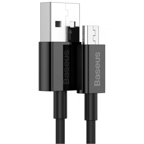 Купити Кабель Baseus Superior Series Fast Charging Data Cable USB to Micro 2A 2m (CAMYS-A01) Black - ціна в Києві, Львові, Вінниці, Хмельницькому, Франківську, Україні | інтернет-магазин TELEMART.UA фото