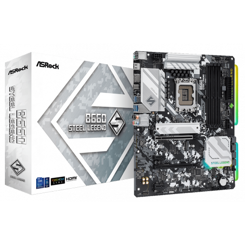 Продать Материнская плата AsRock B660 Steel Legend (s1700, Intel B660) по Trade-In интернет-магазине Телемарт - Киев, Днепр, Украина фото