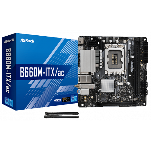 Продать Материнская плата AsRock B660M-ITX/ac (s1700, Intel B660) по Trade-In интернет-магазине Телемарт - Киев, Днепр, Украина фото