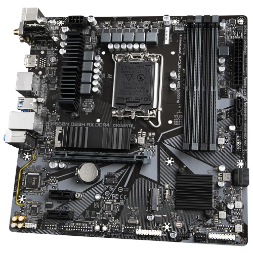 Photo Motherboard Gigabyte B660M DS3H AX DDR4 (s1700, Intel B660)