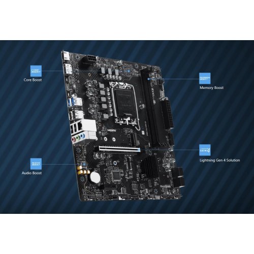 Фото Материнская плата MSI PRO H610M-B DDR4 (s1700, Intel H610)