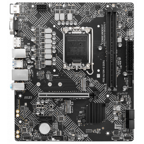 Фото Материнська плата MSI PRO H610M-G DDR4 (s1700, Intel H610)