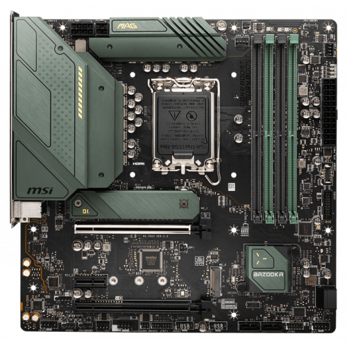 Photo Motherboard MSI MAG B660M BAZOOKA DDR4 (s1700, Intel B660)