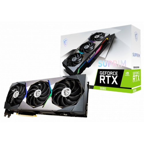 Продати Відеокарта MSI GeForce RTX 3080 SUPRIM 12288MB (RTX 3080 SUPRIM 12G) LHR за Trade-In у інтернет-магазині Телемарт - Київ, Дніпро, Україна фото