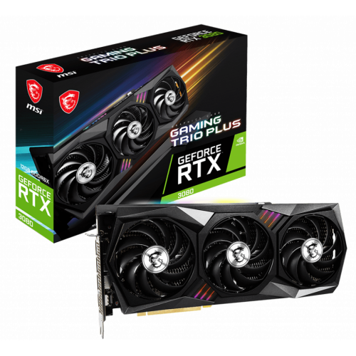 Продати Відеокарта MSI GeForce RTX 3080 GAMING TRIO PLUS 12288MB (RTX 3080 GAMING TRIO PLUS 12G) LHR за Trade-In у інтернет-магазині Телемарт - Київ, Дніпро, Україна фото