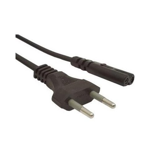 Купити Кабель Кабель сетевой 1.8м вилка 2pin Black - ціна в Києві, Львові, Вінниці, Хмельницькому, Франківську, Україні | інтернет-магазин TELEMART.UA фото