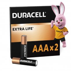 Батарейки Duracell AAA (LR03) MN2400 2 шт. (5007819/5010171)