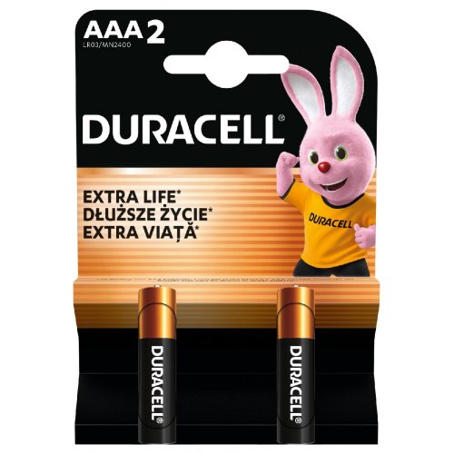 Батарейки Duracell AAA (LR03) MN2400 2 шт. (5007819/5010171) купити в Україні | Telemart фото