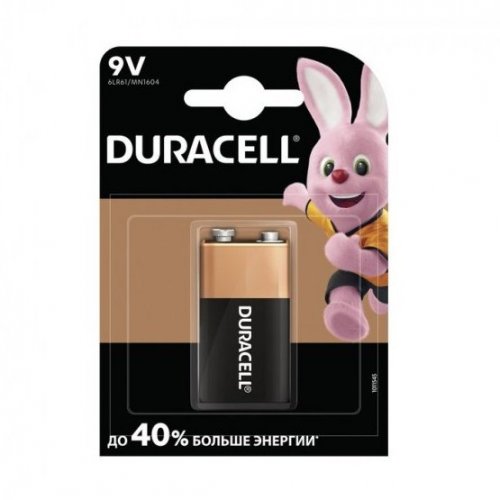 

Duracell 9V/MN1604 KPN1*10 (6LR61) 1 шт. (5006014)