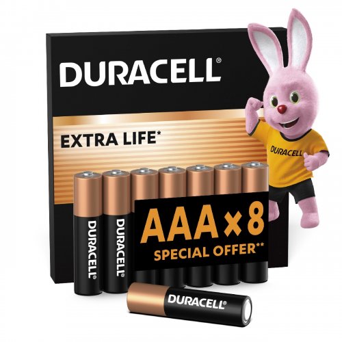 Фото Батарейки Duracell ААА (LR03) MN2400 8 шт. (5005969)