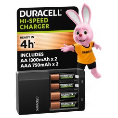 Мережевий зарядний пристрій Duracell CEF 14 + 2AA1300 + 2AAА750 (5007497) Black