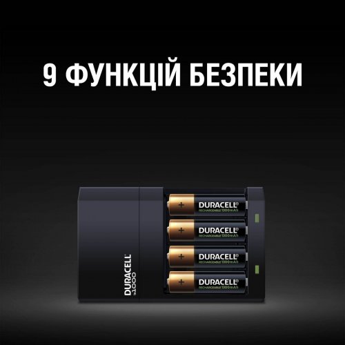 Мережевий зарядний пристрій Duracell CEF 14 + 2AA1300 + 2AAА750 (5007497) Black купити в Україні: Київ, Львів, Хмельницький, Тернопіль, Івано-Франківськ | Низька ціна, відгуки, характеристики від TELEMART фото