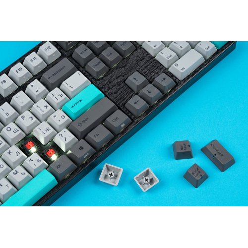 Купить Клавиатура Varmilo MA108M V2 Moonlight EC Sakura V2 (A36A023A9A3A06A007) Grey/Blue - цена в Харькове, Киеве, Днепре, Одессе
в интернет-магазине Telemart фото