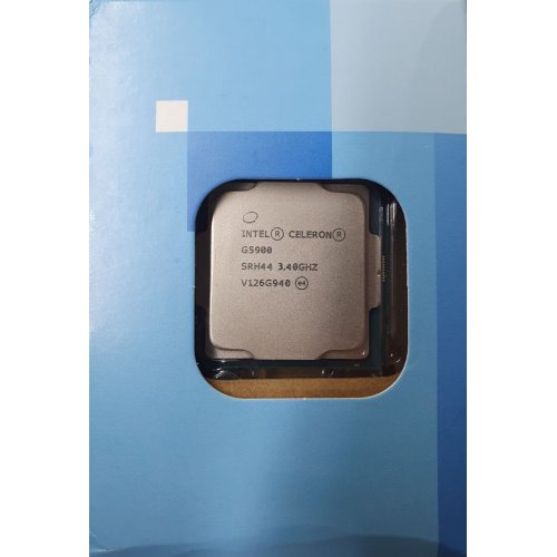 Photo CPU Уценка процессор Intel Celeron G5900 3.4GHz 2MB s1200 Box (BX80701G5900) (Следы установки, 405000)