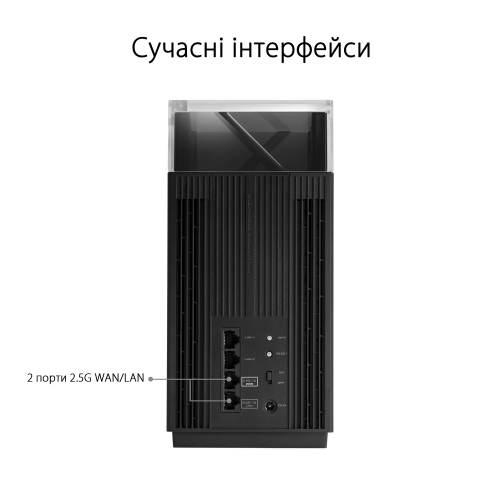 Купить Wi-Fi роутер Asus ZenWiFi Pro XT12 1PK (XT12-1-PK) Black - цена в Харькове, Киеве, Днепре, Одессе
в интернет-магазине Telemart фото