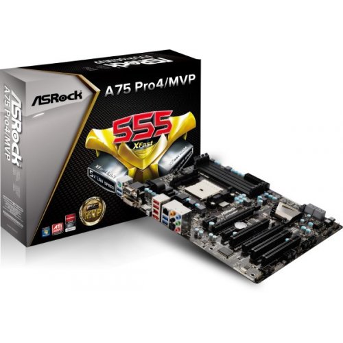Продати Материнська плата AsRock A75 PRO4/MVP (sFM1, AMD A75) за Trade-In у інтернет-магазині Телемарт - Київ, Дніпро, Україна фото