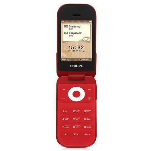 Купить Мобильный телефон Philips Xenium E320 Red - цена в Харькове, Киеве, Днепре, Одессе
в интернет-магазине Telemart фото