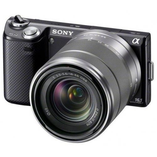 Купить Цифровые фотоаппараты Sony Alpha NEX-5NK 18-55mm Kit Black - цена в Харькове, Киеве, Днепре, Одессе
в интернет-магазине Telemart фото